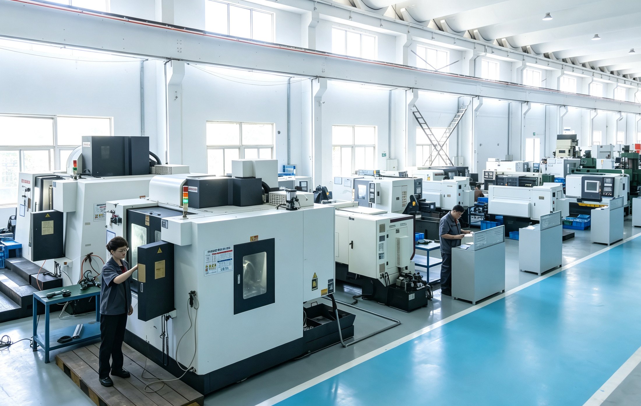 Machining center in the ZJD workshop